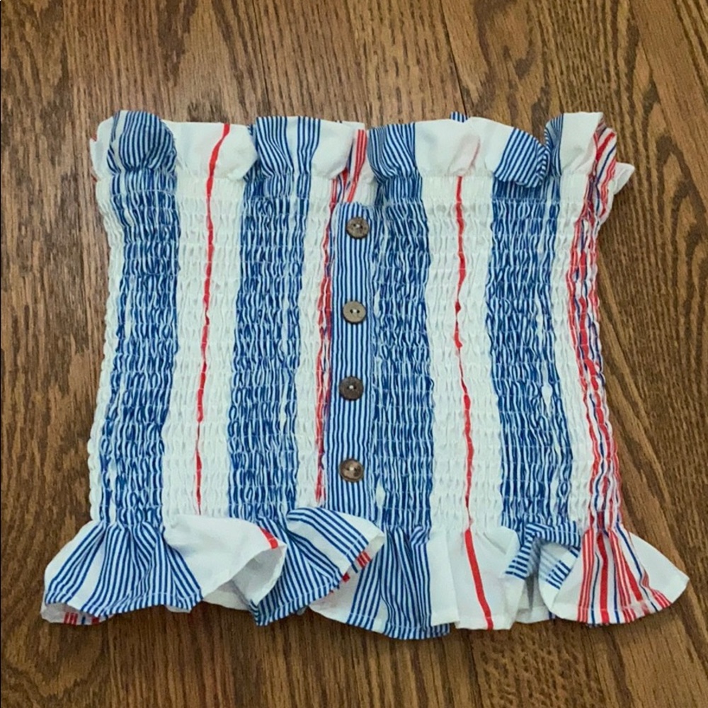 striped crop top